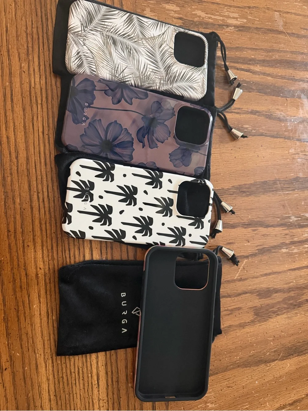 New Burga iPhone 15 ProMax Cases Set of 4